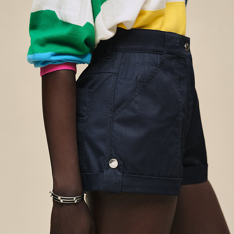 Cotton twill shorts