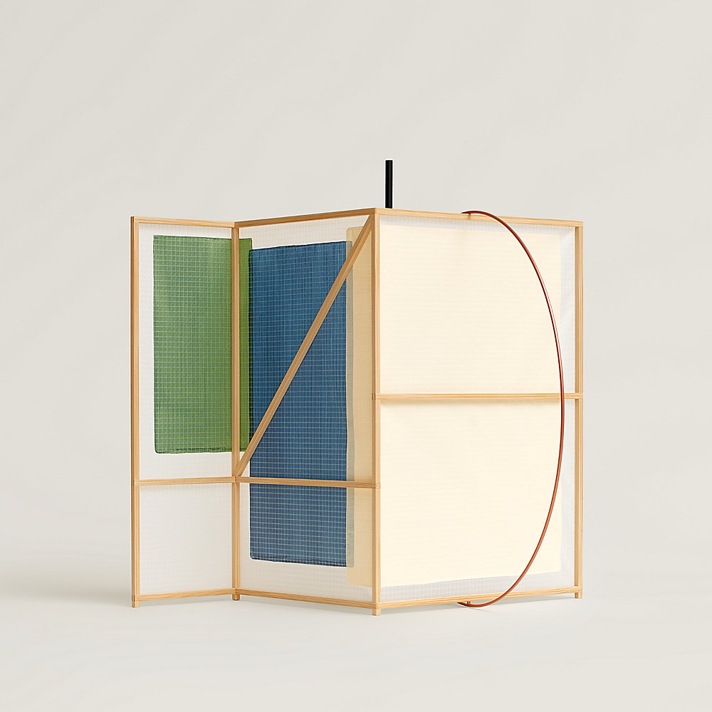 Coulisse hand-painted table lamp, Z model | Hermès USA