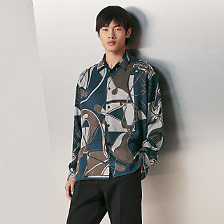 ≪23SS★≫HERMES Tatersale Remix ボクシーシャツ astrologie-remix-long-sleeve-t