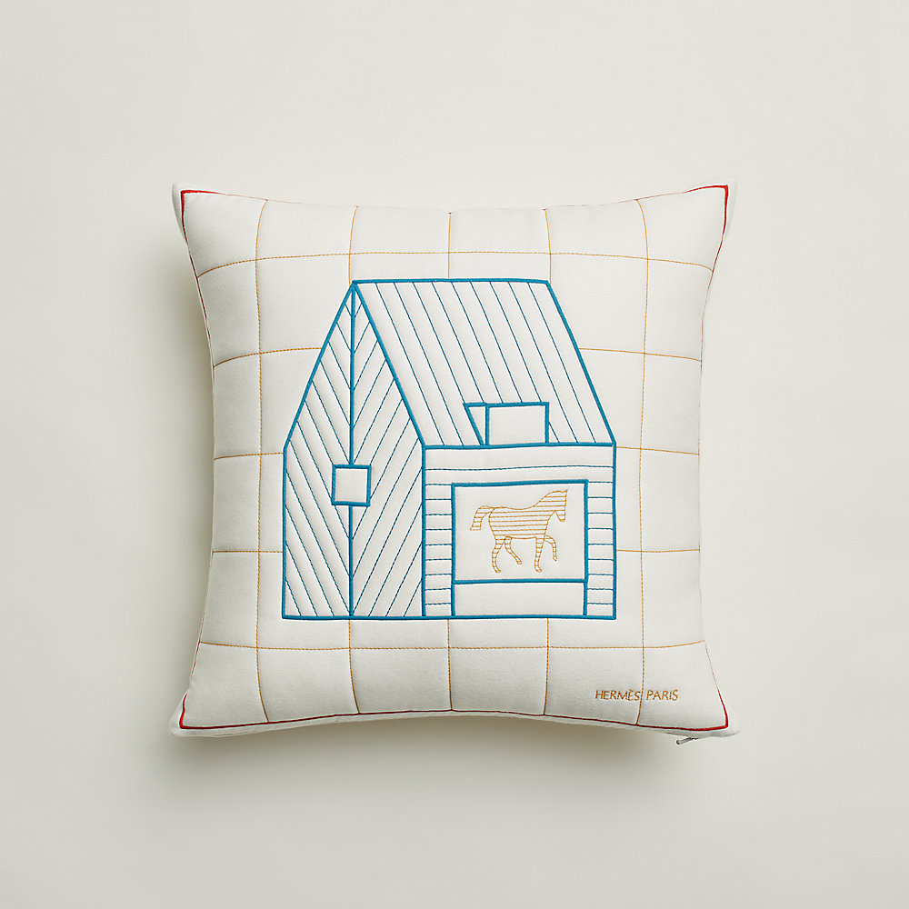 Housse de coussin velour impression relief cheval – Chevaux Passion