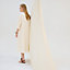 "Crepe Envers Satin" long-sleeve twillaine caftan cardigan, View: Worn, worn, view 2 of 3