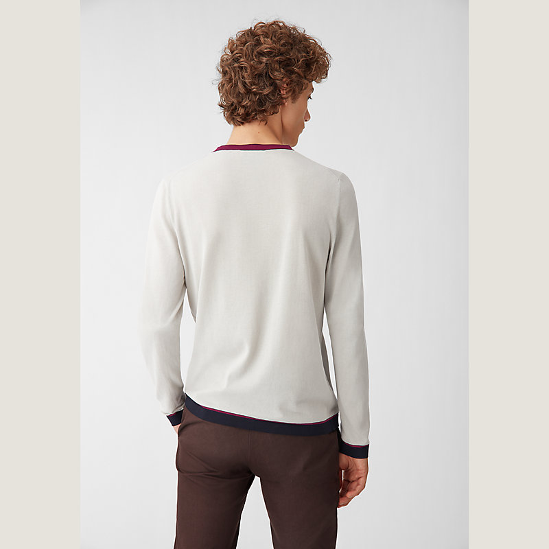 Crewneck striped sweater