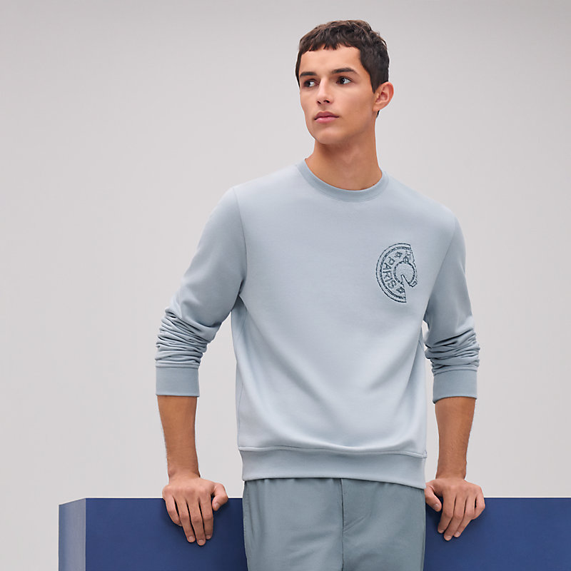 【大活躍！】HERMES Sweat col rond Clou de Selle スウェット Sweat col rond patch Clou de Selle | Hermès France