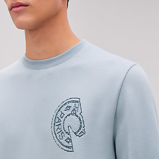 【HERMES】Clou de Selle ラウンドネックスウェットシャツ men's Crewneck sweater with Clou de Selle detail | Hermès Canada