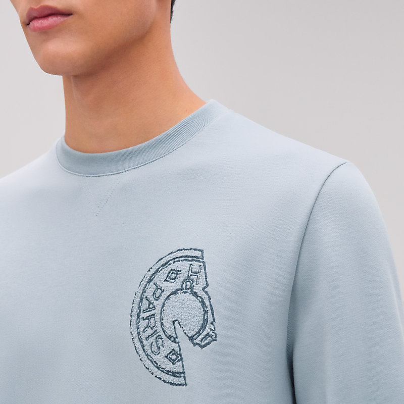 【大活躍！】HERMES Sweat col rond Clou de Selle スウェット Sweat col rond patch Clou de Selle | Hermès France