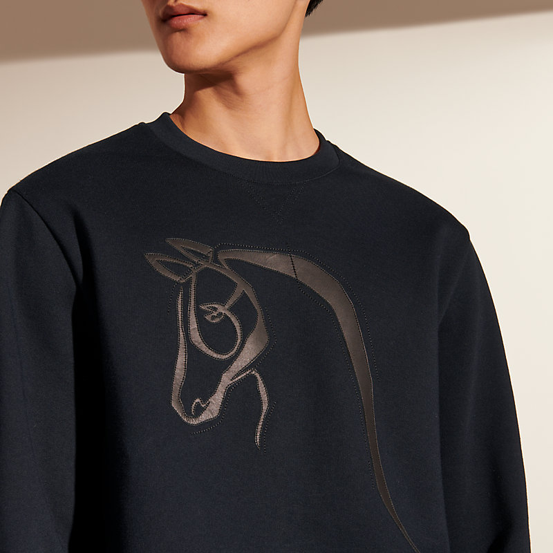 トップス hermes side line sweatshirts Cliquetis Finesse Multicolore