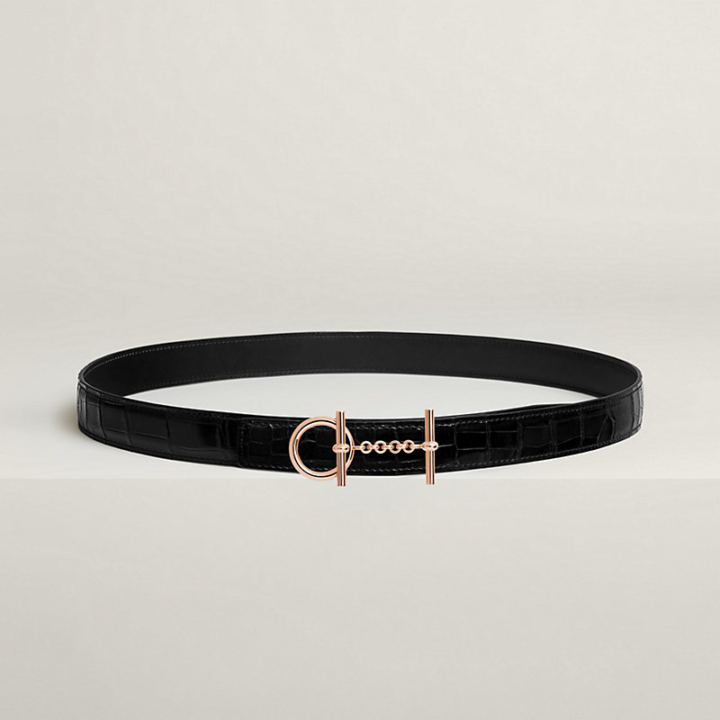 Croisiere belt buckle & Leather strap 24 mm | Hermès USA