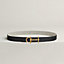 Croisiere belt buckle & Toile H Plume leather strap 24&nbsp;mm, View: , view 2 of 3