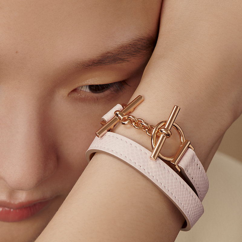 レザーで美しく♪ Hermes Croisiere Double Tourブレスレット レザーで美しく♪ Hermes Croisiere Double Tourブレスレット