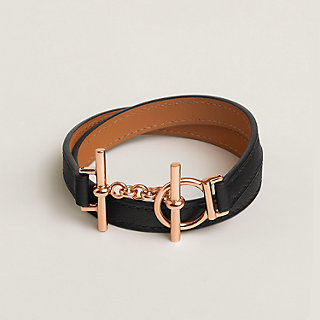 Croisiere Double Tour bracelet - Black | Hermès USA