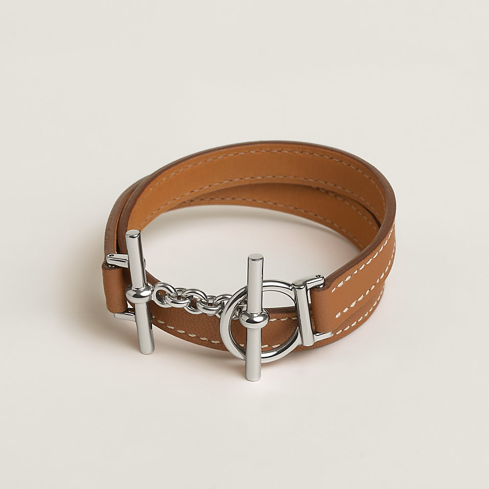 Croisiere Double Tour bracelet - Beige | Hermès USA