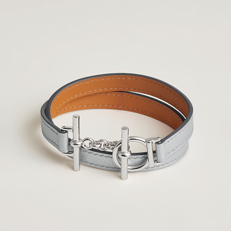 Croisiere Double Tour bracelet - Grey | Hermès USA