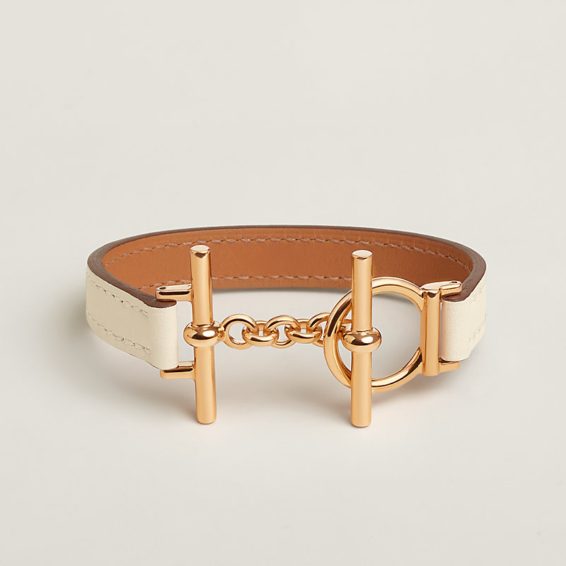 Croisiere Simple Tour bracelet - White | Hermès USA