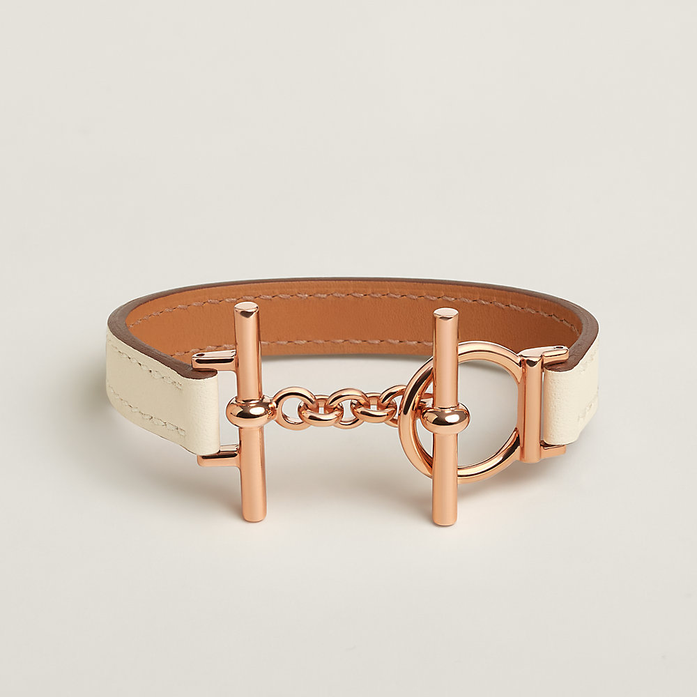 HERMESリズム　ルージュ　オーバルプレート41.5×30.5 x4.5cm Croisiere Simple Tour bracelet - White | Hermès USA