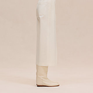 Cropped pants - White | Hermès USA