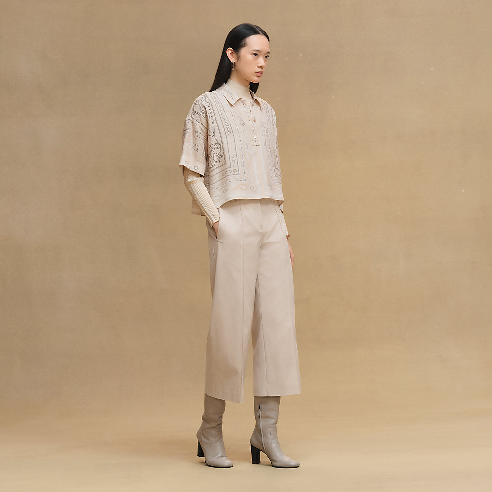Cropped pants - Beige | Hermès Finland