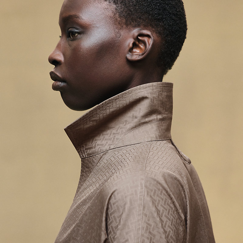 Cropped polo blouse