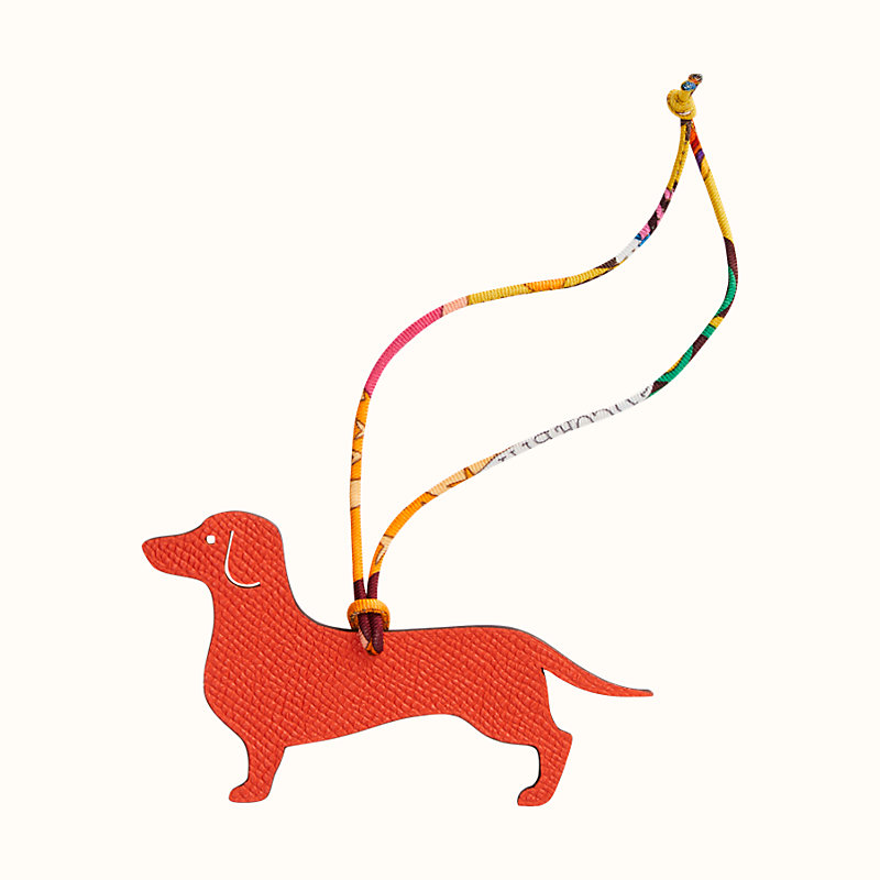 hermes dog bag charm