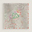 Dans les Bras de Selene scarf 90, View: Flat, flat, view 2 of 3