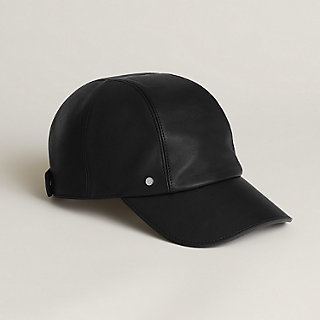 hermes leather cap