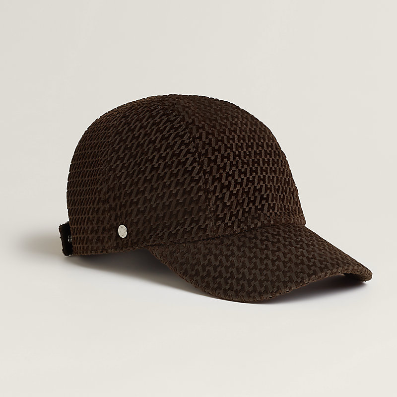 Davis Velvet cap - Brown | Hermès UAE display picture 1