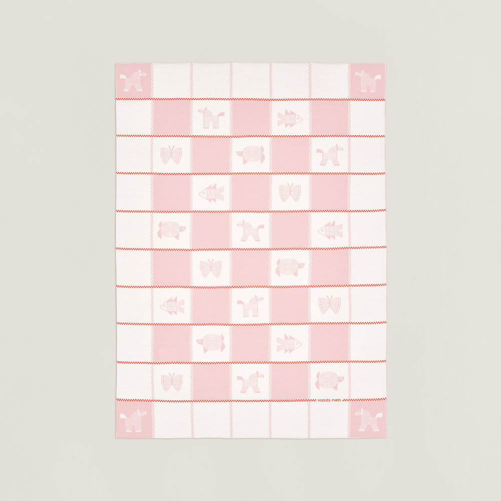 Hermes Decke Rosa