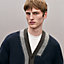 "Decoupe sellier" buttoned cashmere cardigan, View: Worn, worn, view 4 of 6