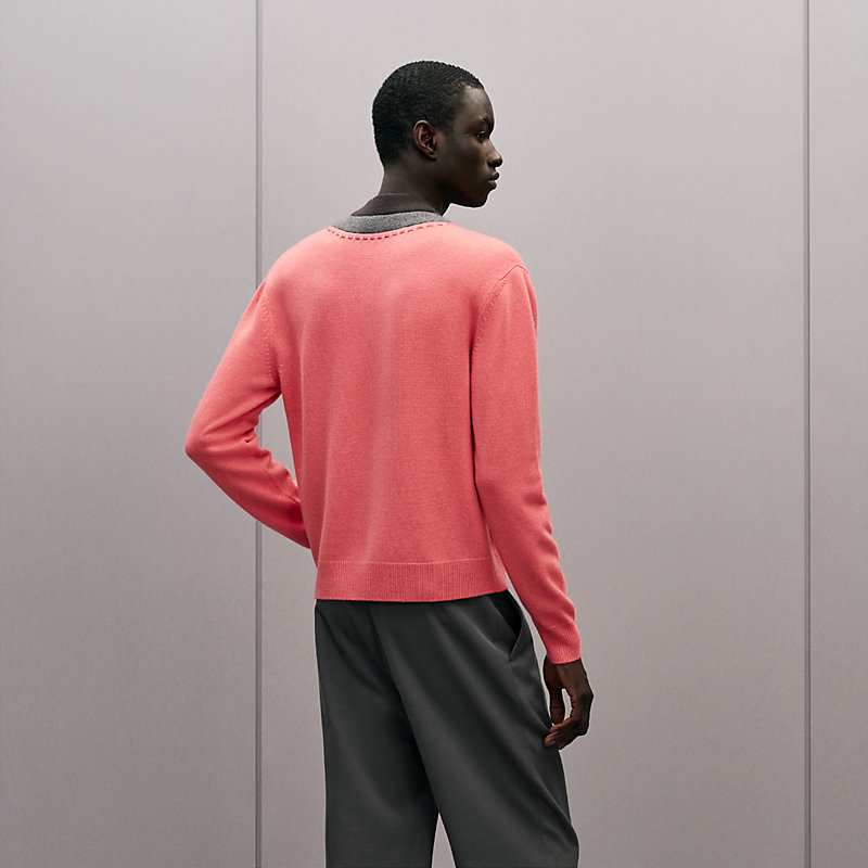 "Decoupe sellier" buttoned cashmere cardigan, View: , view 3 of 6