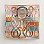Della Cavalleria double face scarf 90, View: Flat, flat, view 3 of 5