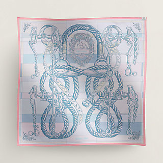 Della Cavalleria double face scarf 90 Pink Hermès UAE