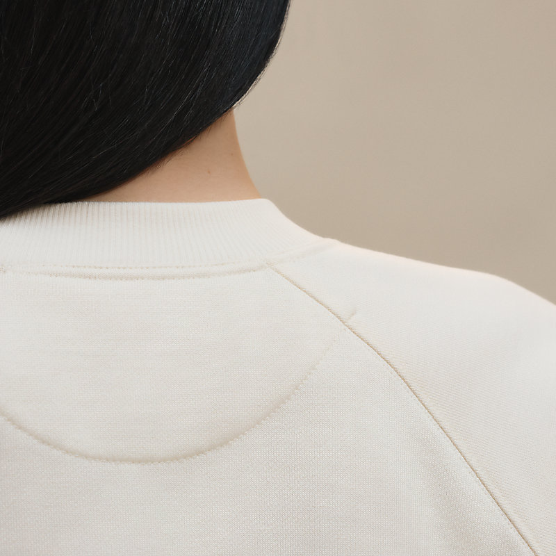 HERMES◇2024SS/della cavalleria/Tシャツ/38/コットン/WHT