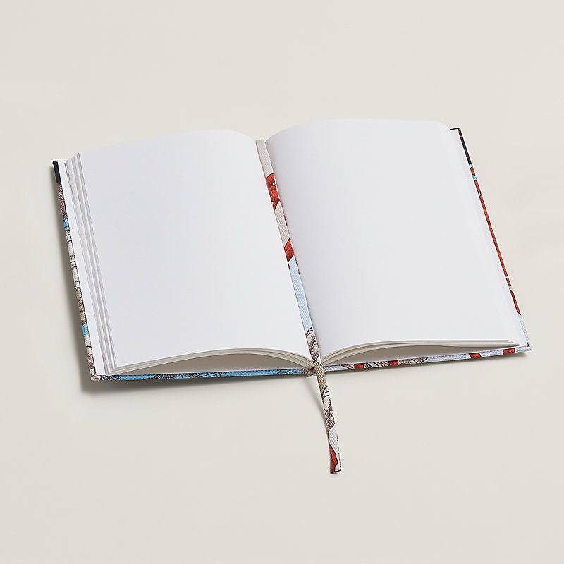 Della Cavalleria silk notebook - Beige | Hermès Singapore