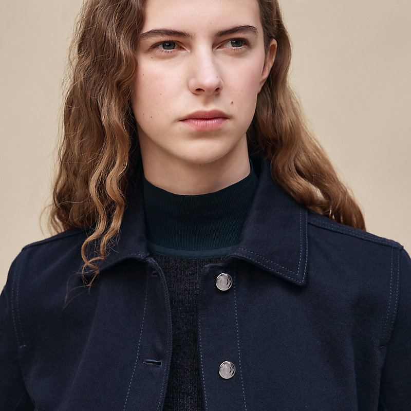 Denim equestrian jacket