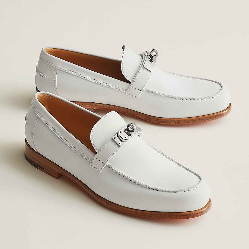 all white loafers