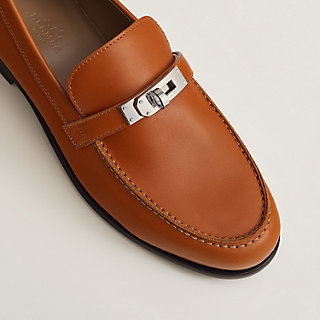 Hermès HERMES SHOES KEITH MOCCASINS 44.5 IN CAMEL LEATHER LOAFERS SHOES  ref.981420 - Joli Closet