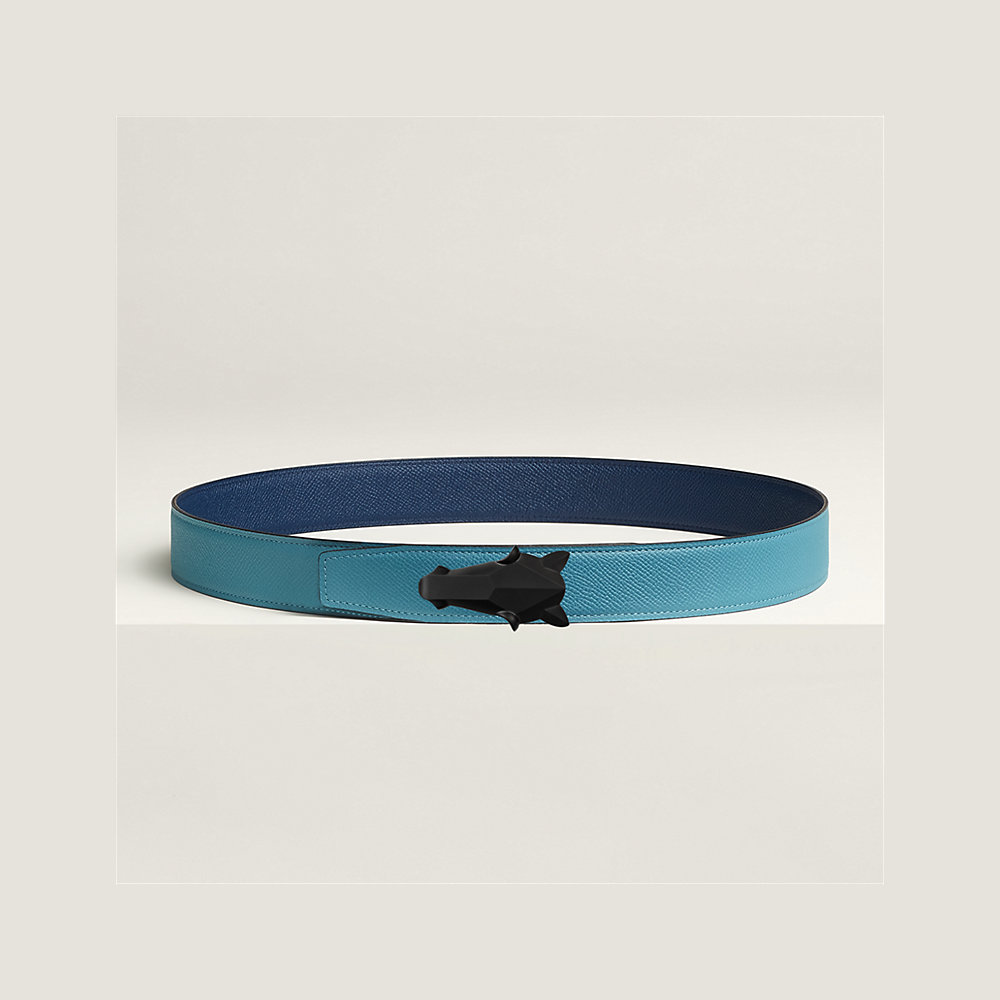 Destrier belt buckle & Reversible leather strap 32 mm | Hermès USA