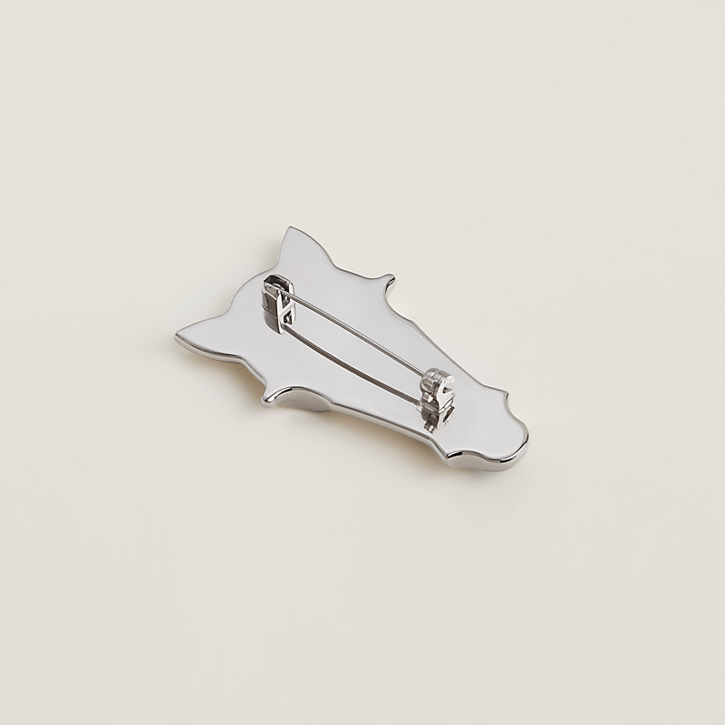 【お洒落なワンポイント☆】HERMES ブローチ Destrier Minerale Destrier Minerale brooch | Hermès Finland