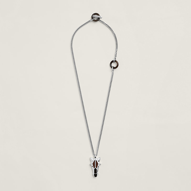 【新作】HERMES Destrier Minerale ブローチ 馬モチーフが可愛い♪】HERMES Destrier Minerale ブローチ