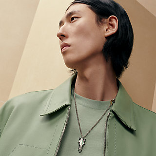 HERMES 新作 大人カジュアル 上品 ペンダント Destrier Minerale destrier-minerale-necklace--