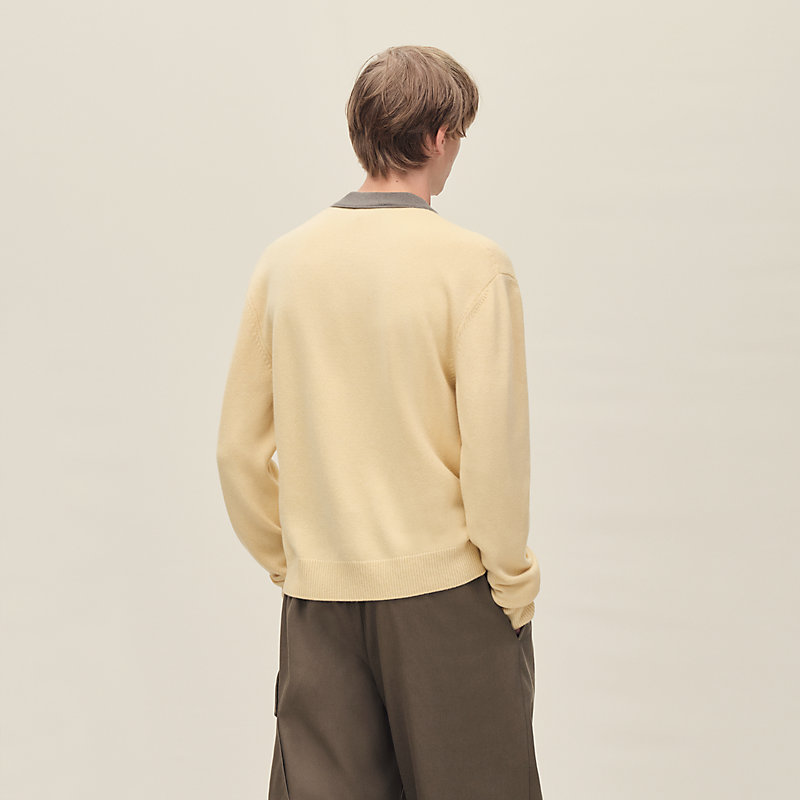 "Detail colore" buttoned cardigan