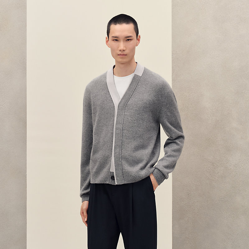 "Detail colore" buttoned cardigan