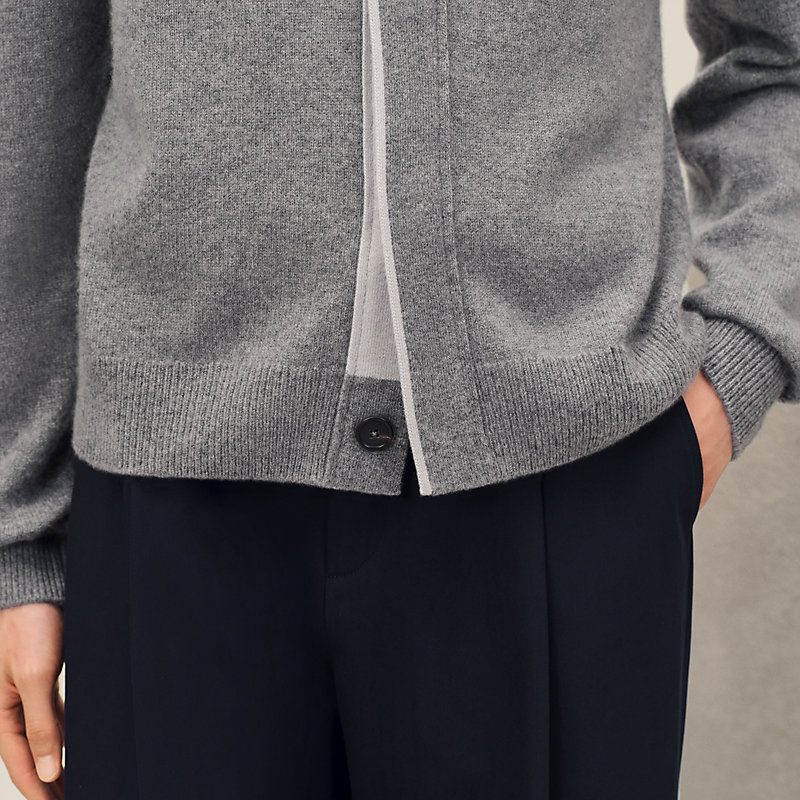 "Detail colore" buttoned cardigan
