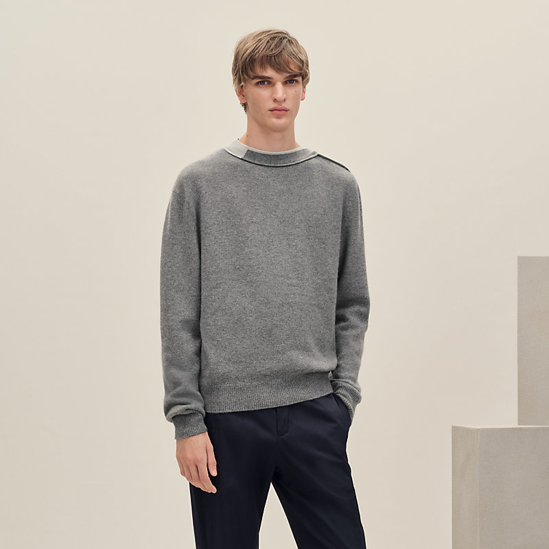 "Detail colore" crewneck sweater
