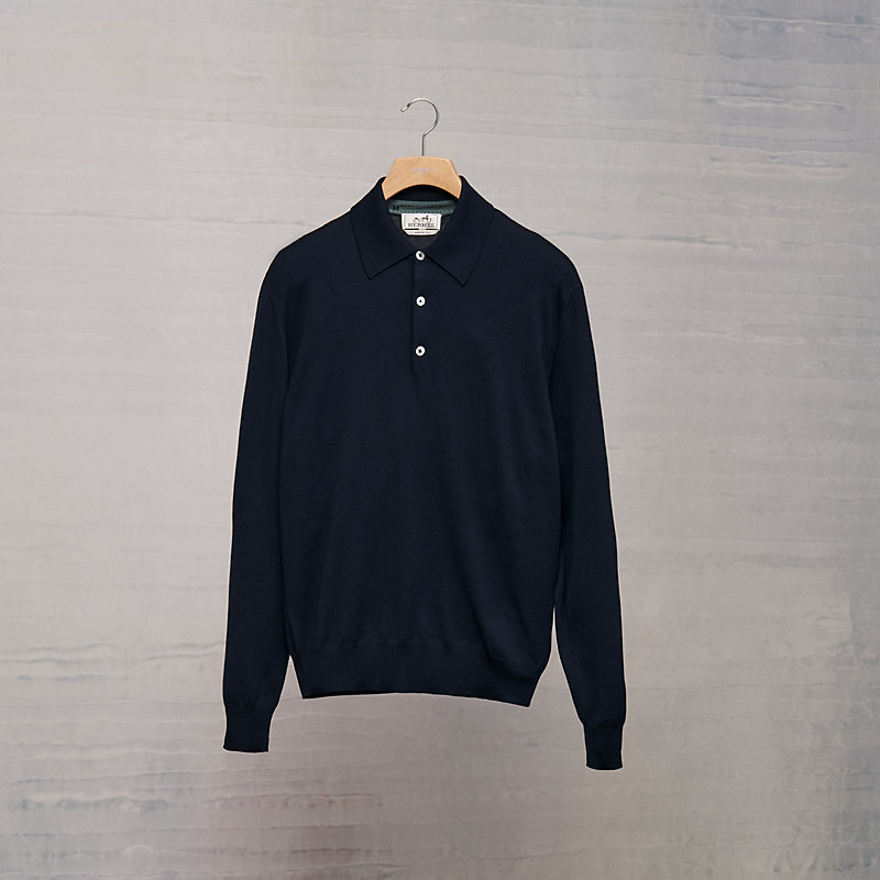 hermes long sleeve polo