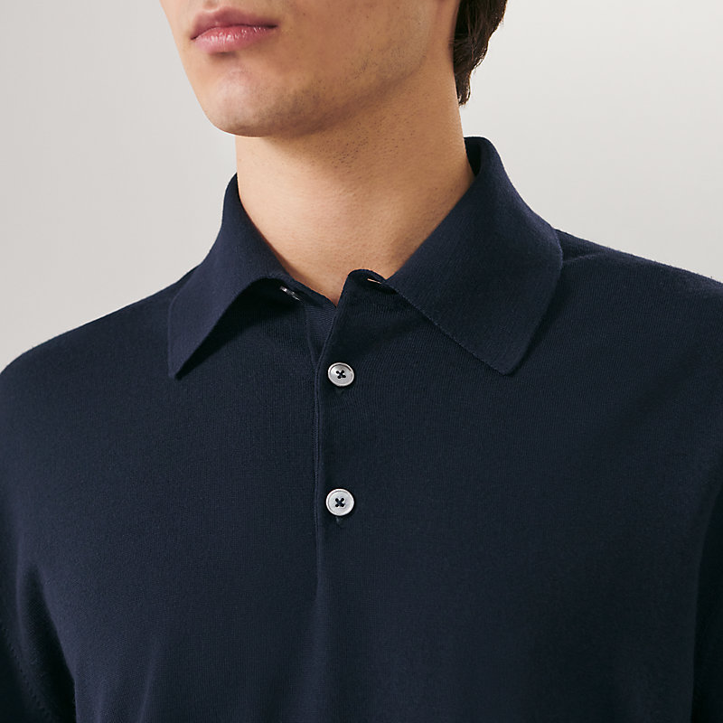 Detail H long-sleeve polo shirt
