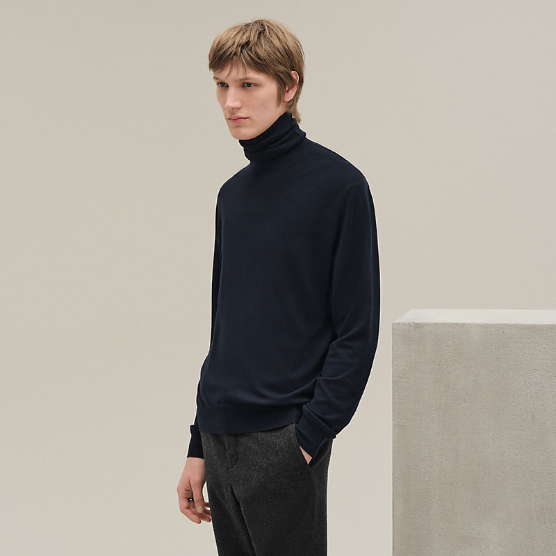 トップス HERMES Turtleneck Knit HERMES Knit Turtleneck Sweater Camel 100 Tops Made In Italy