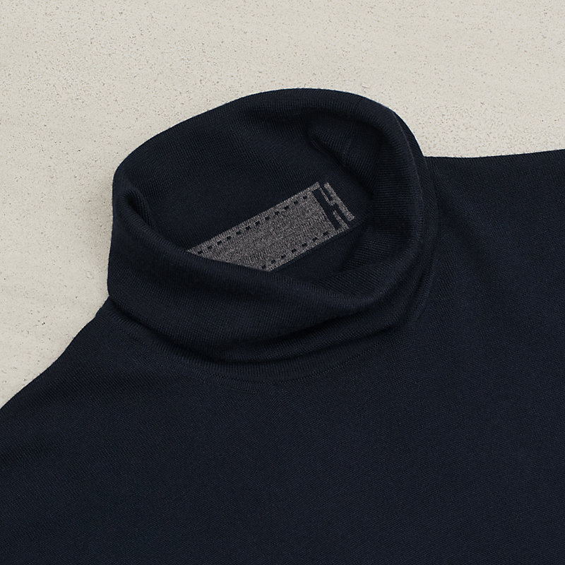 トップス HERMES Turtleneck Knit HERMES Turtleneck Long Sleeve Apparel stripe Knit Top