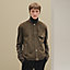 "Devant cuir" buttoned jacket, View: Worn, worn, view 1 of 5