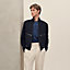"Devant cuir" zipped jacket, View: Worn, worn, view 2 of 6