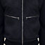 "Devant cuir" zipped jacket, View: Worn, worn, view 6 of 6